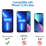 JETech Screen Protector Compatible with iPhone 13 Pro Max 6.7-Inch, Tempered Glass Film, 3-Pack