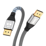 Vesa Certified Displayport 2.0 Cable 6Ft, Nylon Braided 16K Dp 2.0 Cable, Supp