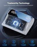 [LED Display] 7400mWh Rechargeable Battery Pack for PS5 Controller, Battery Extender for PlayStation 5 DualSense Controller, Play and Charge Kit for