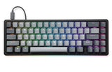 Alt High-Profile Mechanical Keyboard  65% (67 Key) Gaming Keyboard, Hot-Swap Switches, Programmable Macros, Rgb Led Backlighting, Usb-C, Doubleshot Pbt, Aluminum Frame (Halo True, Black)