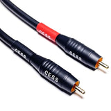 Cess-167-1F Rca Right Angle To Straight Type Male To Male Preamp Jumpers Patch