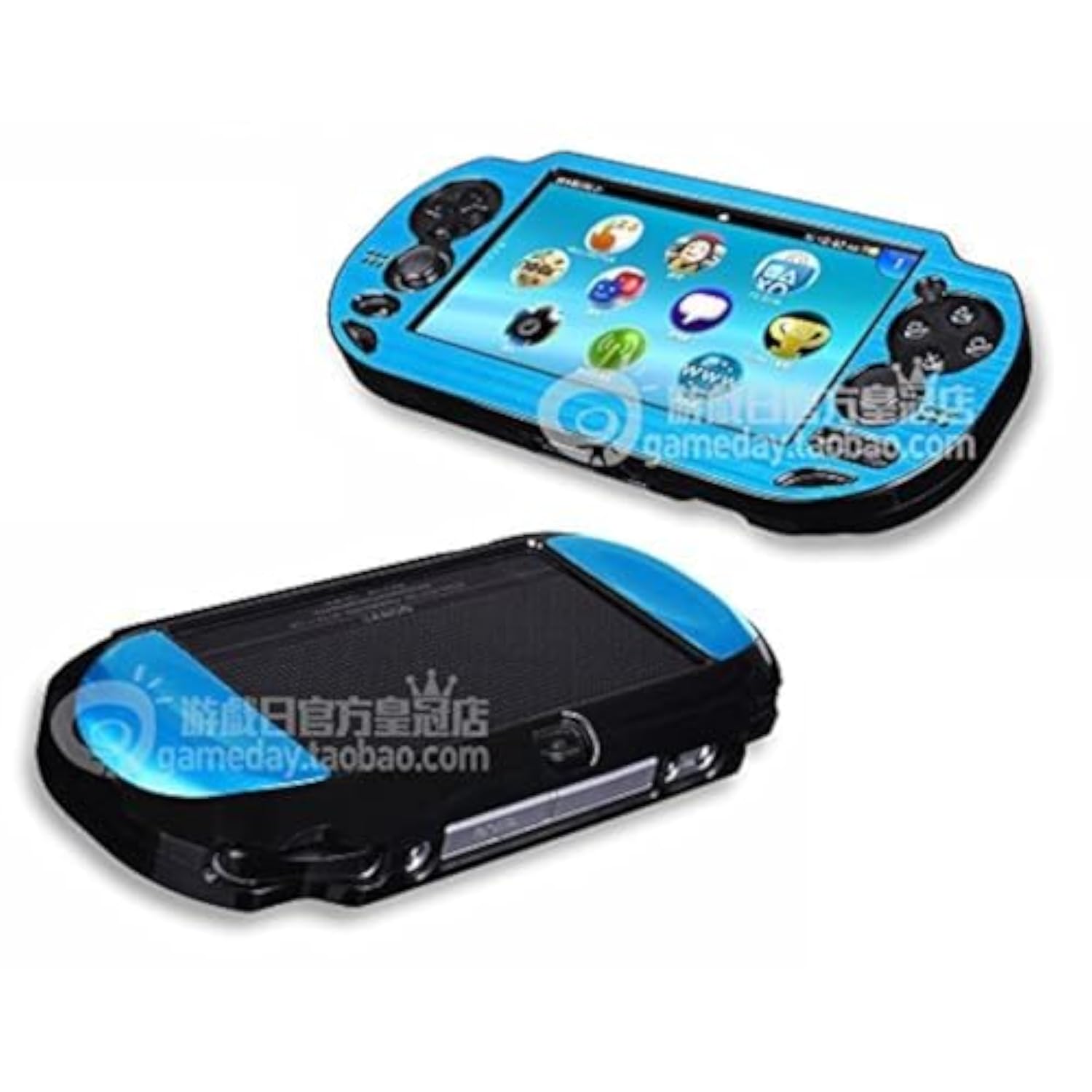 Metal Aluminum Metallic Protection Hard Case Cover for PlayStation Ps Vita 1000 Sky Blue