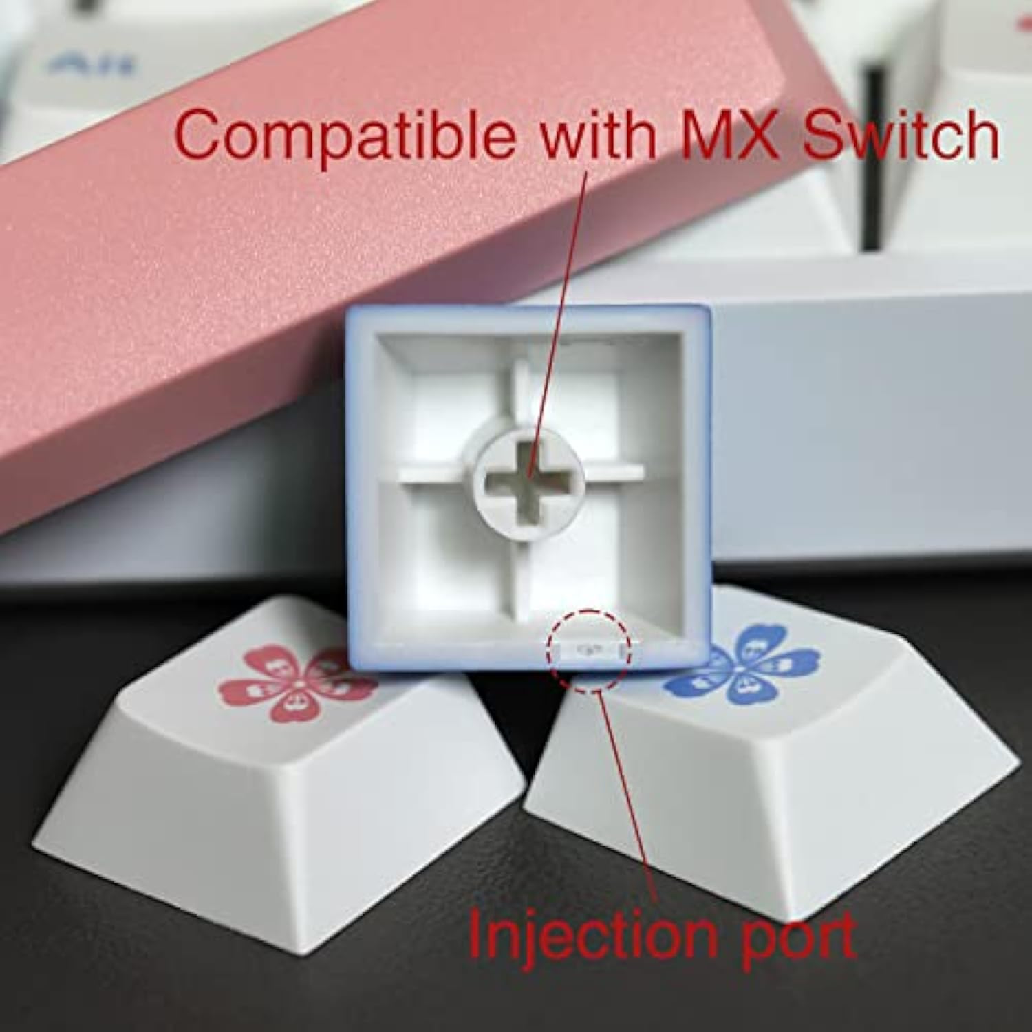 Pbt Keycaps Cherry Profile White Keycaps For Mechanical Keyboards Gateron Cher