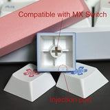 Pbt Keycaps Cherry Profile White Keycaps For Mechanical Keyboards Gateron Cher