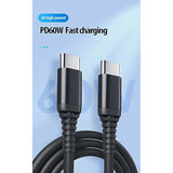 [5-Pack Usb Type-C To C Cables [10Ft, 3.0A Fast Charge] - Usb Type C To Type C