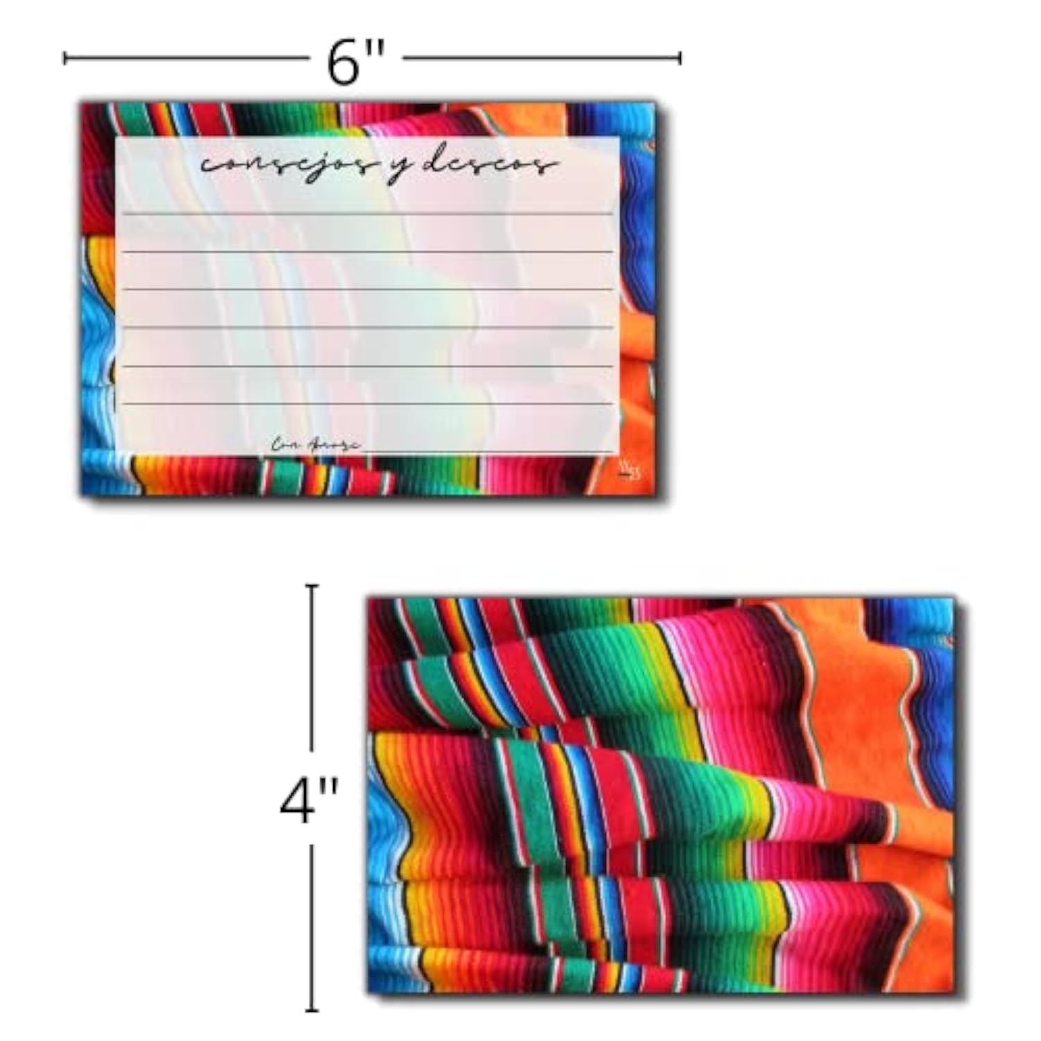 Advice & Wishes Cards In Spanish 50 Consejos Y Deseos Tarjetas 4X6 For Graduation Party Well Mr Mrs Wedding Shower Bridal Retirement Fiesta Baby Games, Multicolored