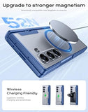 for  Galaxy Z Fold 6 Case with MagSafe, [Screen Protection] [Hinge Protection] Translucent Strong Magnetic Shockproof Case for Galaxy Z Fold 6