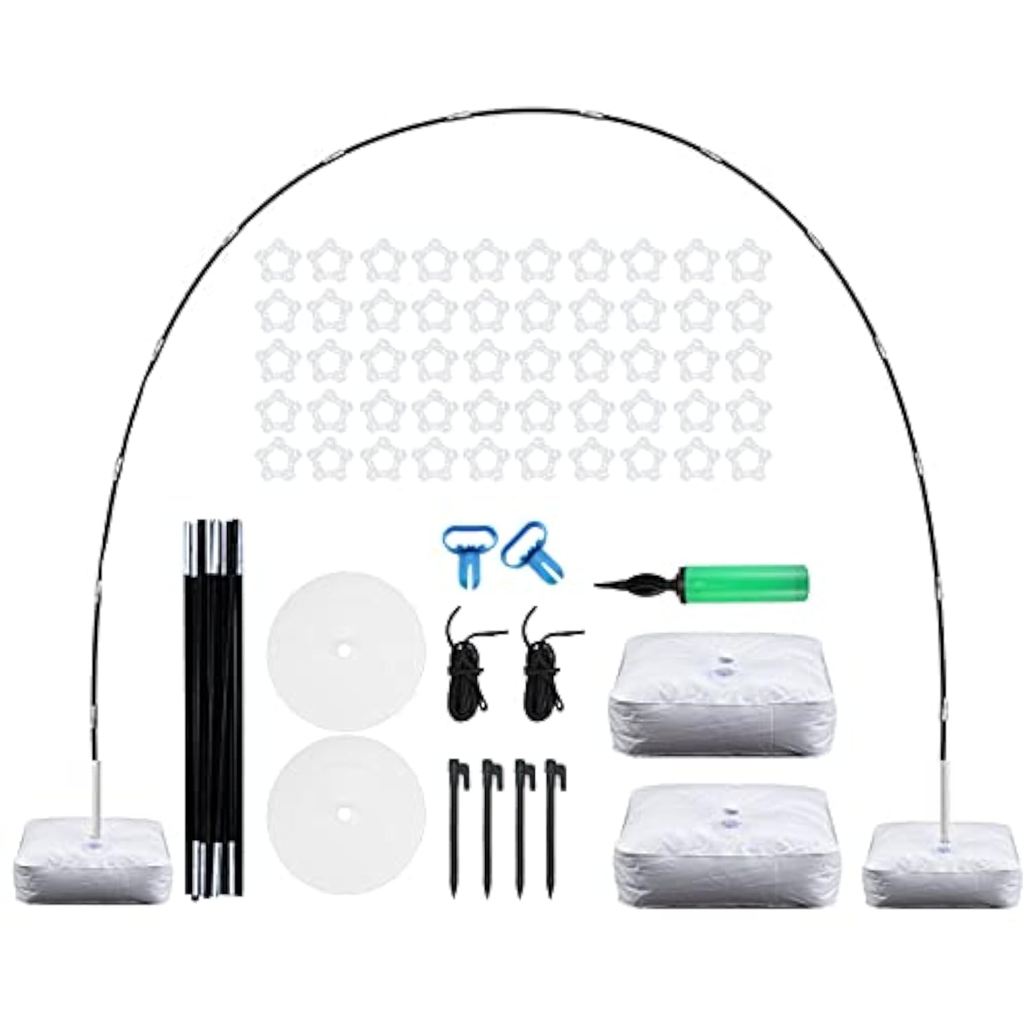 Adjustable 9x10Ft Balloon Arch Kit with Base – Party Backdrop Stand for Weddings & Events