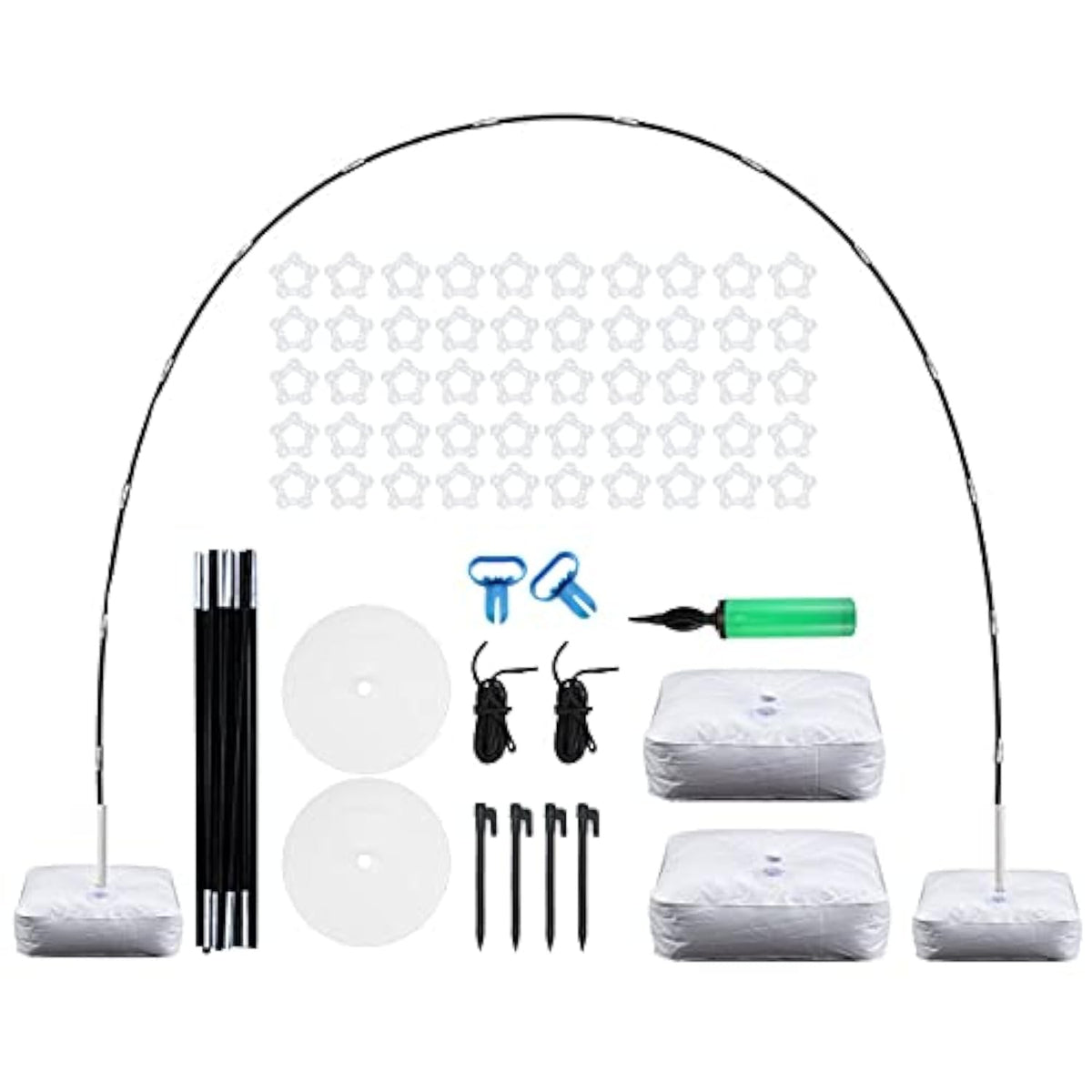 Adjustable 9x10Ft Balloon Arch Kit with Base – Party Backdrop Stand for Weddings & Events