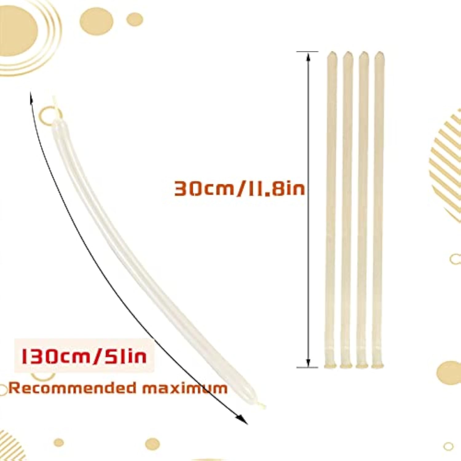 260 Balloons Clear, Thickening Long Balloons For Tying Arch, Twisting Latex Animals Magic Modeling Skinny Birthday Balloon For Kid‘S Party Wedding Decoartion Supply 100Pcs