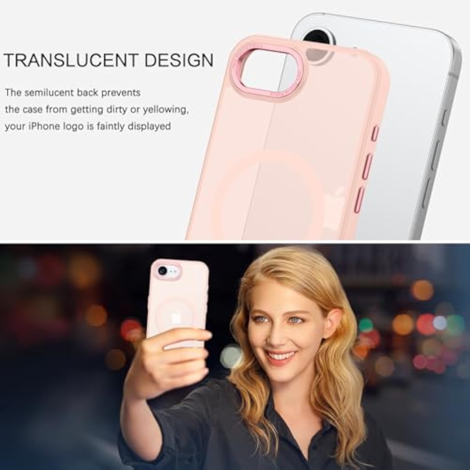 For Iphone 16E Case, [Compatible With Magsafe] Iphone Se4 2025 Magnetic Case Translucent Matte Frosted Slim Shockproof Women Men Protective Phone Cover For Iphone 16E 6.1",Pink