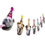 Dog Birthday Garland, Funny English Bulldog Face Portrait Birthday Banner, Bday Party Decoration…