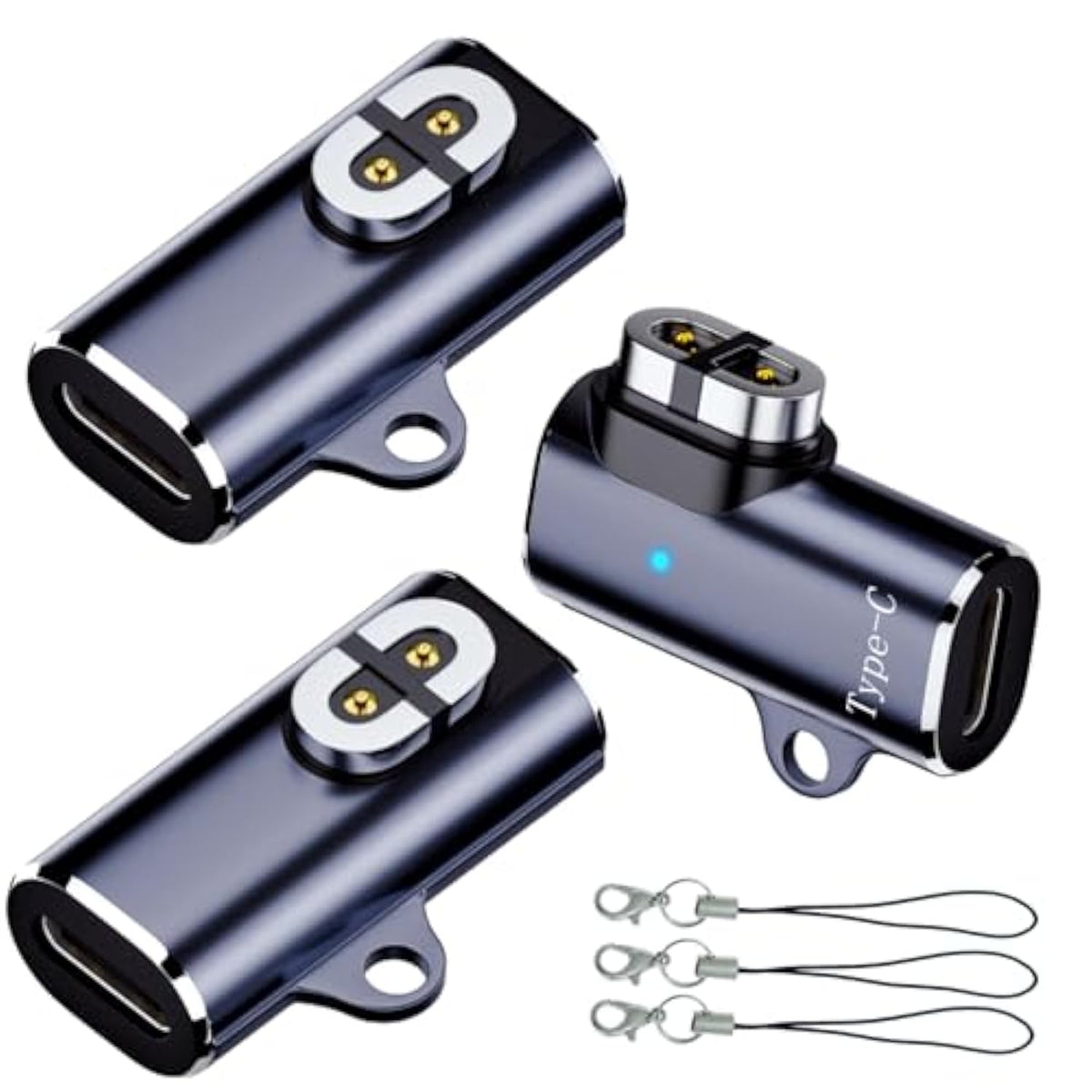 Shokz Headphone Charger Adapter 3-Pack Usb C Charging Adapter To Shokz Magnetic Converter Compatible With Aftershokz Aeropex, Shokz Openrun Pro/Air/Mini, Opencomm 2/Uc