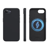 For 16E Phone Case Compatible With Magsafe, Magnetic Silicone Iphone 16E Case, Shockproof Military-Grade Protection, 6.1 Inch, Black