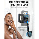 Waterproof Shower Phone Holder, Retractable Rotatable Suction Cup Stand for 4-7"