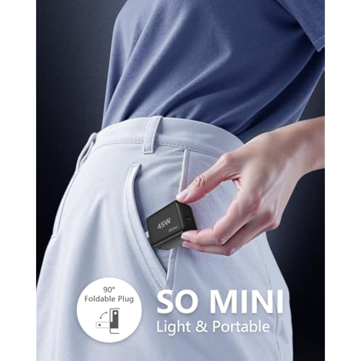 45W Usb-C Charger(2 Pack), 45W Super Fast Charger For Galaxy S25/S24/23, Iphone 16/15/14, Ipad, Galaxy Tab, And More Devices (2 * 5Ft Type C Charging Cable)-Black