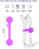 8Pcs Silicone Magnetic Cable Ties & Clips, Cord Organizer [1S] Management Reusable Magnet Cable Organizer, Phone Cord Holder For Organizing, Bookmark Whiteboard Fridge Magnets Etc