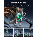 MagSafe Car Mount Charger - Magnetic Wireless, 360° Rotation, Fast Charging