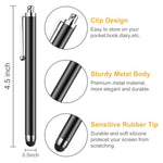 Stylus Pen [10 Pack] Universal Capacitive Touch Screen Pens For Tablets, Ipad Mini, Ipad Pro, Ipad Air, Smartphones, Samsung Galaxy - Multiple Colors