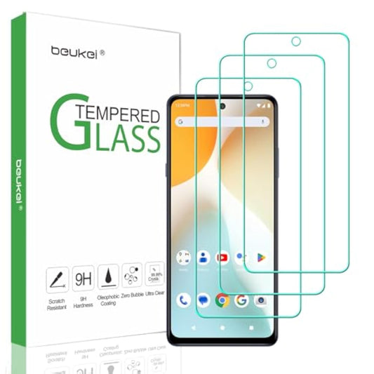(3 Pack) Designed For Blu G84 Screen Protector Tempered Glass, 9H Hardness