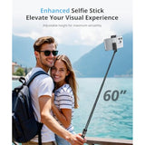 60'' Selfie Stick Tripod,Tripod For Iphone Wireless Remote For Selfies,Group Photograph,Video Recording. Phone Stand Compatible With Iphone Android Phone,Camera