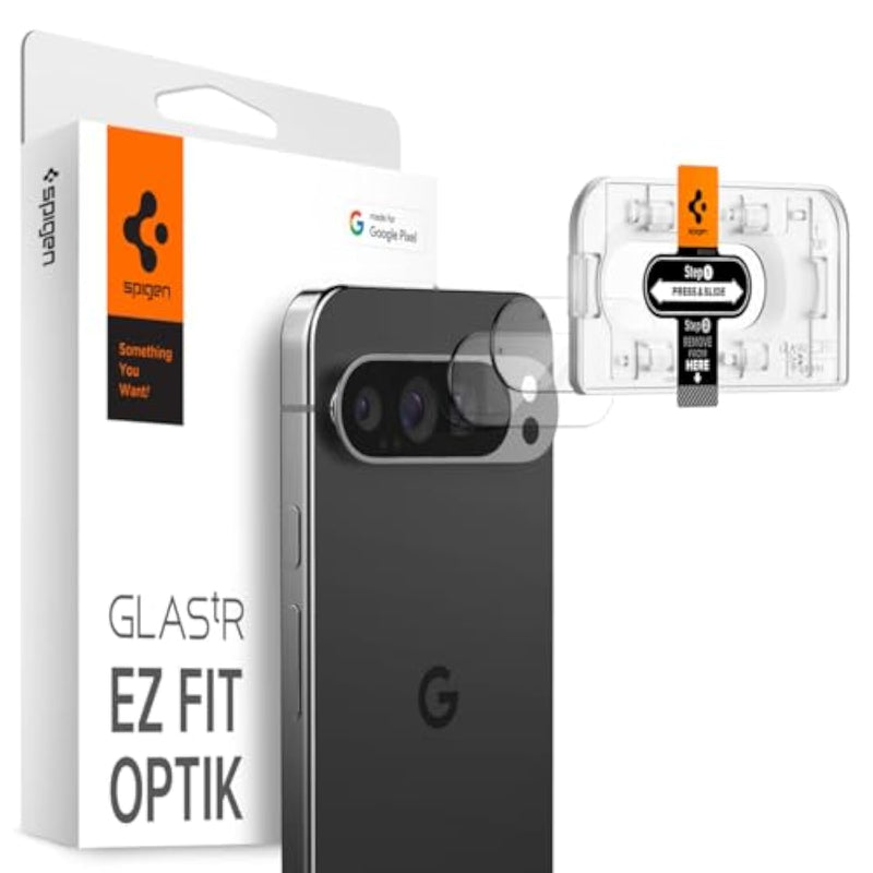 Spigen Camera Lens Screen Protector [GlasTR EZ Fit Optik] Designed for Google Pixel 9 Pro XL [Case Friendly] - 2 Pack