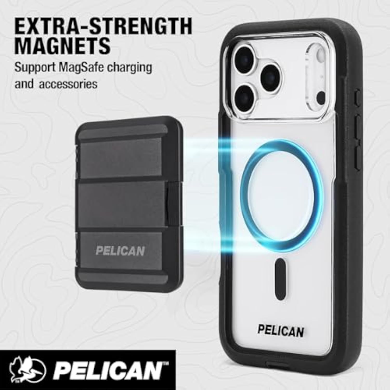 Voyager iPhone 17 Pro Max MagSafe Phone Case - Black and Clear
