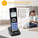 5-Handsets Landline Home Phone With Call Blocker, Caller Id/Call Waiting, Full-Duplex Handset Speakerphone, Backlit Keypad & Display, Rechargeable Battery, Eco Mode, Dect 6.0: Gl2101-51