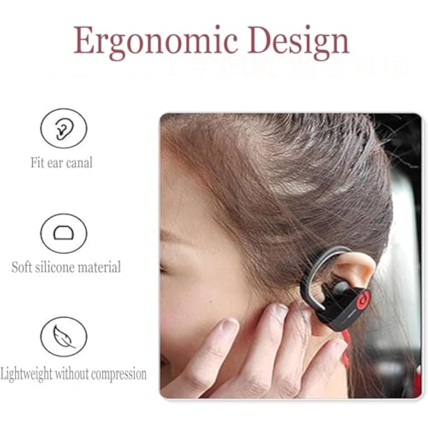 10Pcs Replacement Silicone Eartips Earbuds Eargels Compatible With Beats By Dr Dre Powerbeats 2 Wireless Stereo Earphones (Double Flange White)