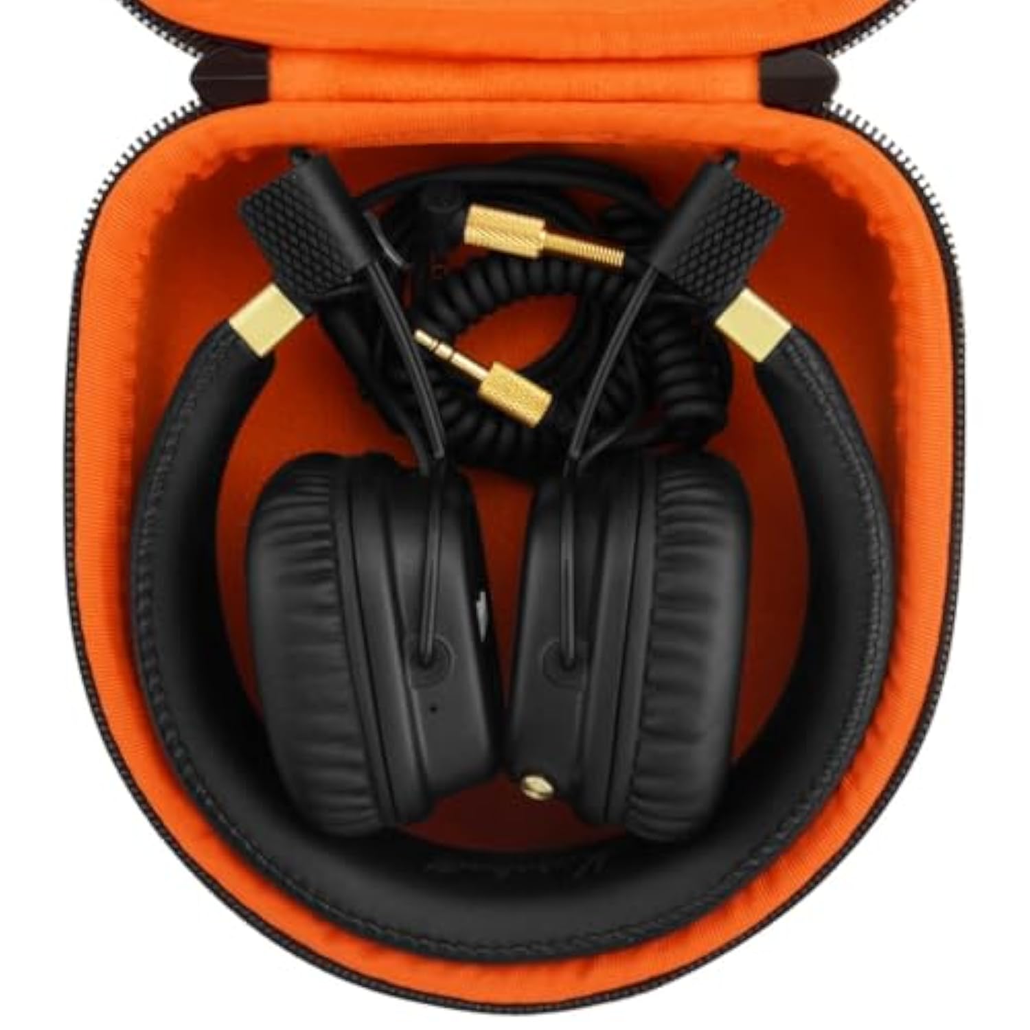 Geekria Shield Headphones Case Compatible with Marshall Major V/IV/III/II, Mid ANC, Replacement Hard Shell Travel Carrying Bag (Dark Grey)