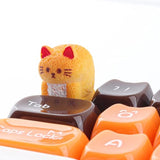 Artisan Esc Keycaps, Cute Butter Cat Keycap, Resin Handmade Mechanical Keyboard Diy Personalized Custom Keycap, Single 1U Replace Key For Esc Key Mechanical Keyboard