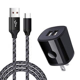 Fast Charging Charger Cable For Samsung Galaxy A17 A11 A01 A21 A51 A71 A16 A15 A14 5G A9 A12 A32 A52 A72 A13 A10E A03S A35 A55 S25 S24 S23 S22 S21+ S20 Fe Note 20, Usb Wall Charger With Type C Cable