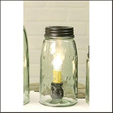 Quart Mason Jar Lamp (Clear)