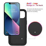 Heavy Duty Protection Phone Case Cover for Apple iPhone 13 - Black, Shockproof, Dropproof, Dust-Proof