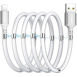 Magnetic Charging Cable,(3Ft) Super Organized Charging Magnetic Absorption Nano Data Cable For Phone 14 13 12 11/Xs/Xs Max/Xr/X/8/8 Plus/7/7 Plus/6S/6S Plus/6/6 Plus/Se/5S/5C/5/Pad/Pod