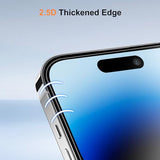 Tempered Glass Screen Protector for iPhone 17 Pro Max, 9H Hardness Military Grade Shatterproof, Aerospace Grade Glass, Full Coverage, Impact &