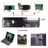 Oculink Sff-8612 To Pci-E 3.0 M.2 M-Key To Sff-8611 Host Adapter For Gpd Win M