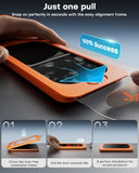 360° Privacy Screen Protector for iPhone 17 Pro Max [4 Way Anti-Spy], TOP Tempered Glass with 9H+ Hardness & 12FT Military Grade Shatterproof, Total