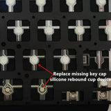 Replacement Keyboard Silicone Rebound Cup Mechanism Compatible With Macbook Pr