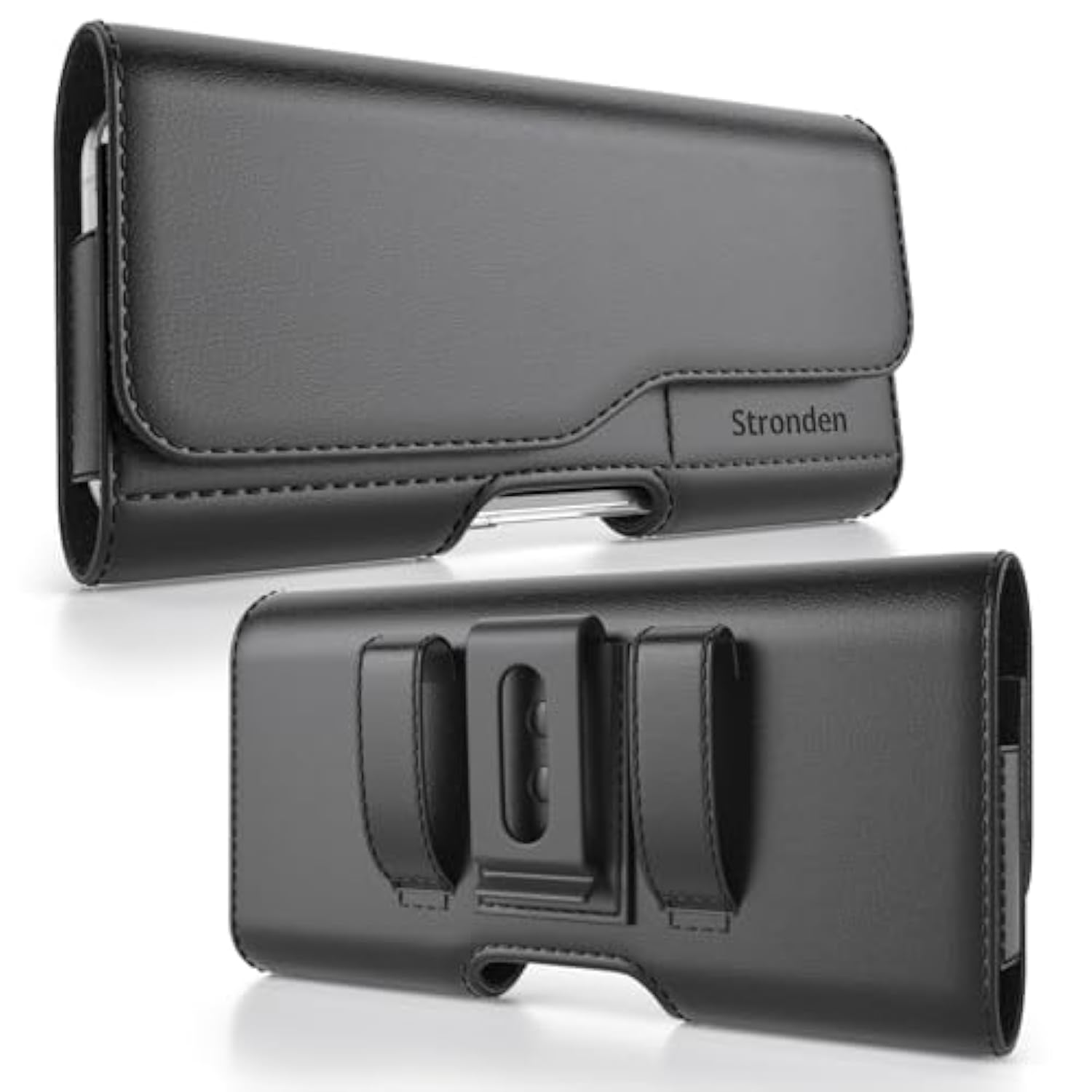 Holster For Samsung Galaxy S25 Ultra, S24 Ultra, S23 Ultra, A17, A16, A15, A14, A13, A36, A35, A32, A73 5G, A72, A71, A55, A54, A53, A42, A23, A03S - Leather Pouch (Fits Slim/Thin Case)