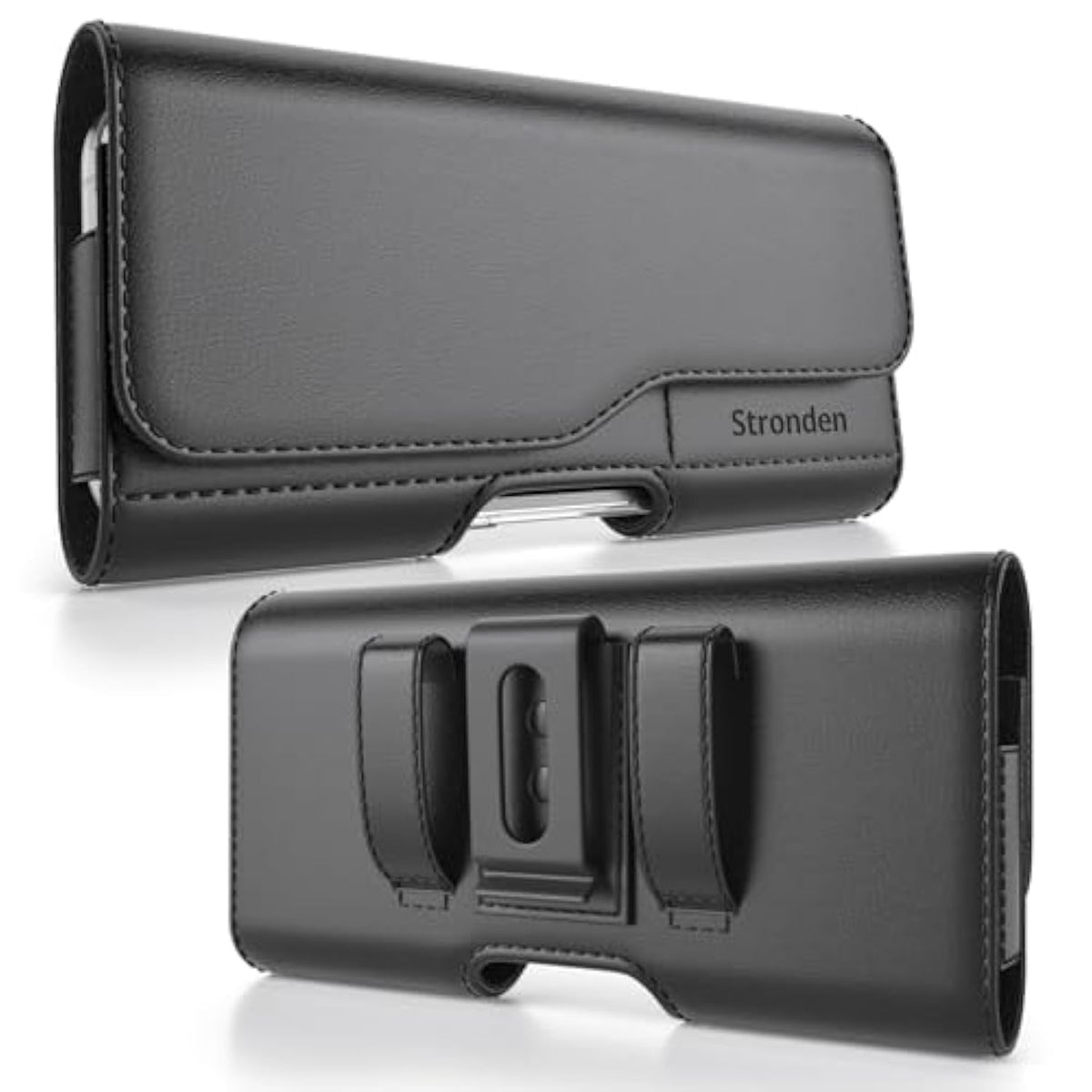 Holster For Samsung Galaxy S25 Ultra, S24 Ultra, S23 Ultra, A17, A16, A15, A14, A13, A36, A35, A32, A73 5G, A72, A71, A55, A54, A53, A42, A23, A03S - Leather Pouch (Fits Slim/Thin Case)