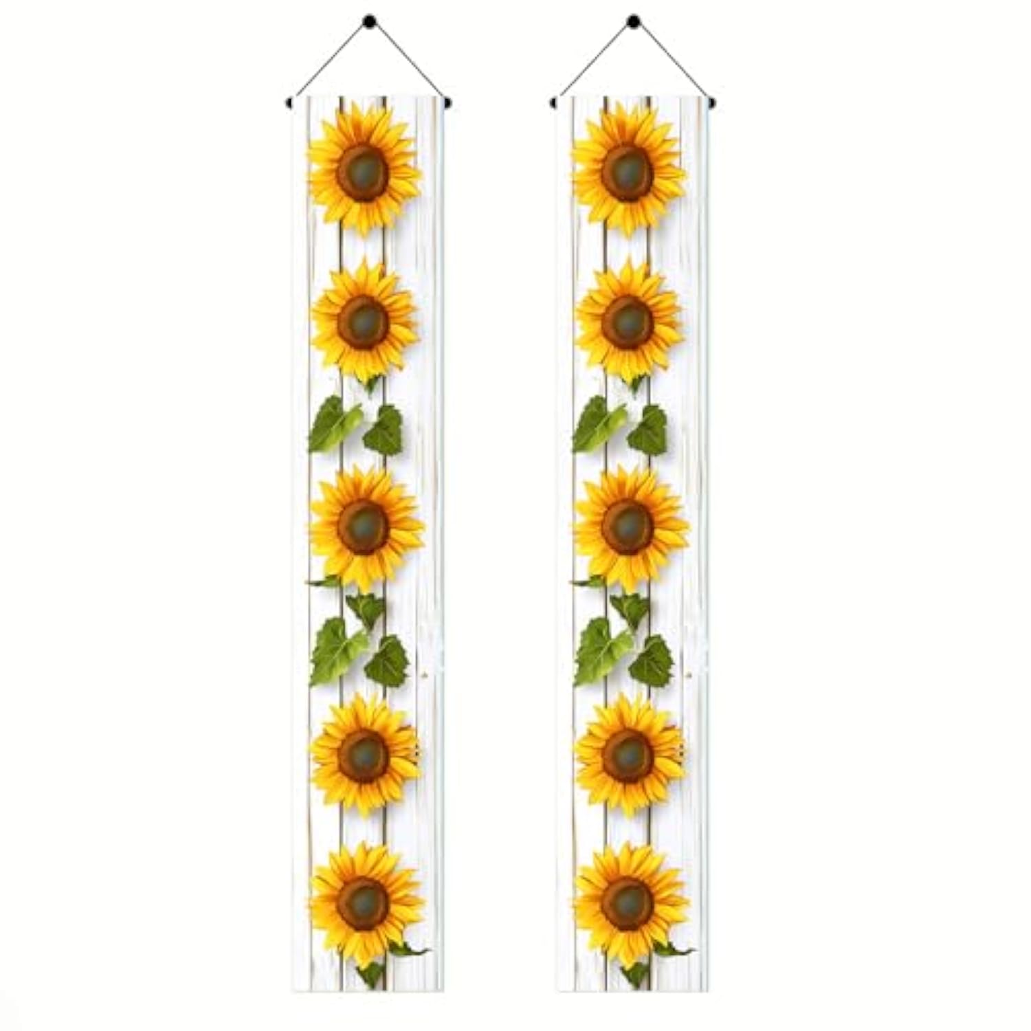 Sunflower Welcome Hanging Banners Spring Summer Porch Banners Flags Summer Door Banners Party Decorations Hanging Banner12 X 72Inches Seasonal Front Door Sign Decoration
