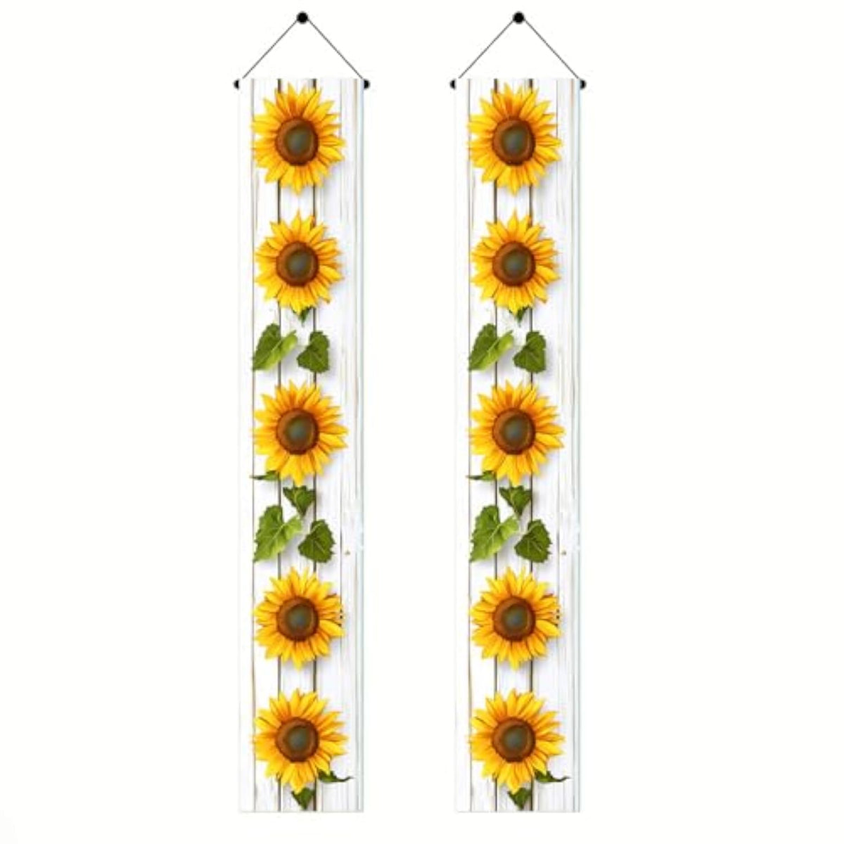 Sunflower Welcome Hanging Banners Spring Summer Porch Banners Flags Summer Door Banners Party Decorations Hanging Banner12 X 72Inches Seasonal Front Door Sign Decoration