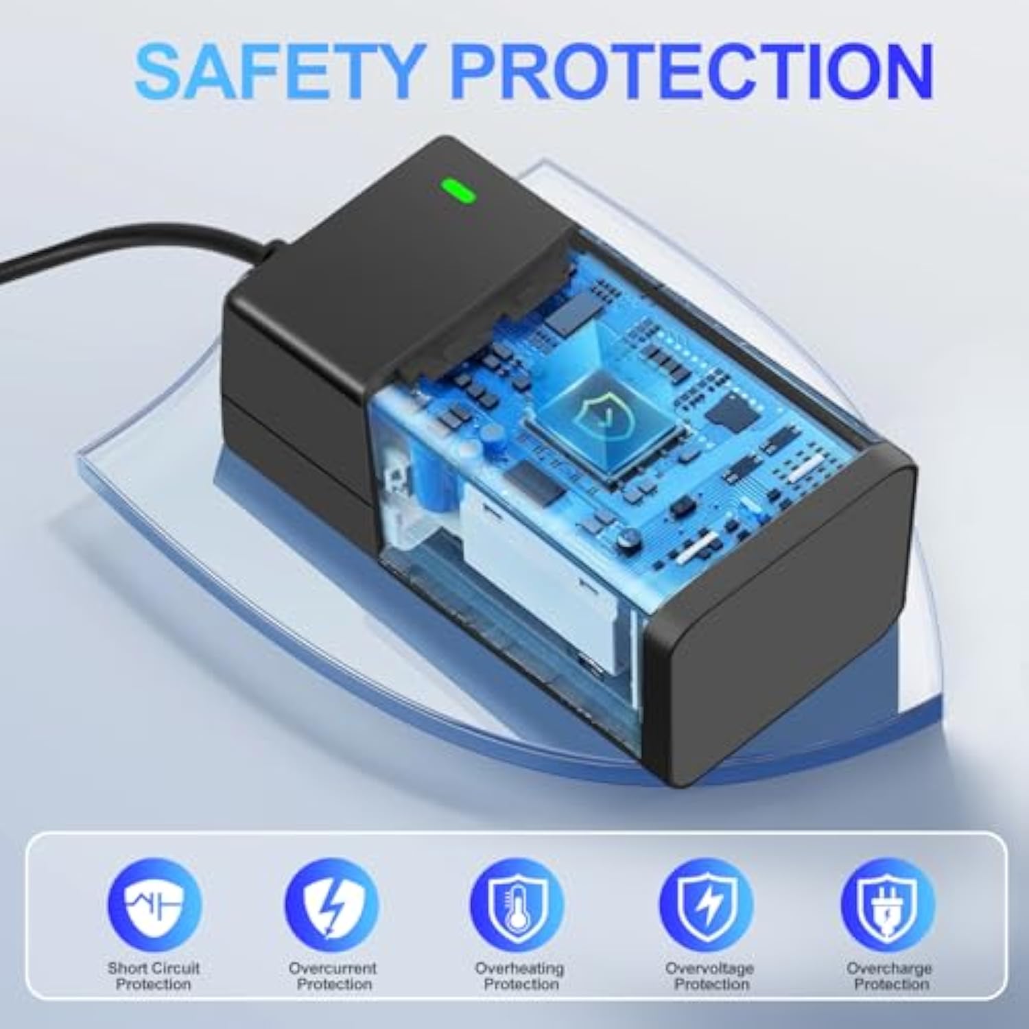 60W Usb-C Charging Station For Multiple Devices, Universal 20W Usb-C & 18W Usb Charging Hub, Smart Ic Identification Technology Charging Tower For Iphone Ipad Tablets Smartphones, Home Office Use