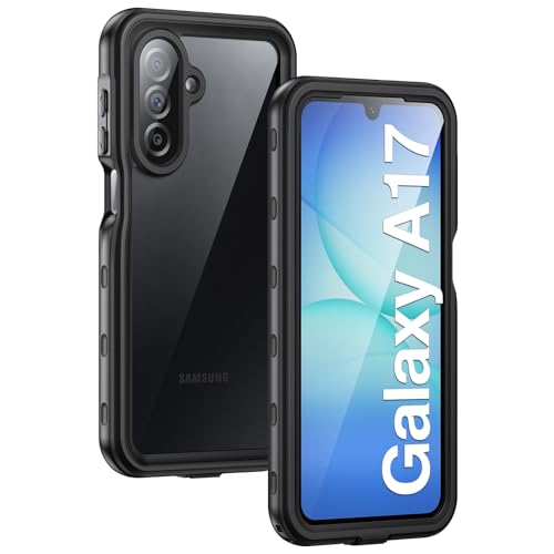 for  Galaxy A17 5G Phone Case, IP68 Waterproof Dustproof, Built-in Screen Protector, Rugged Full Body Shockproof Protective Cover for