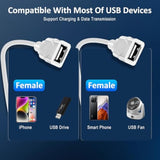 Dual Usb Port Cable, Usb Male To 2 Dual Usb Female,Usb Y Splitter Hub Power Co