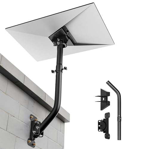 Starlink Gen 3 Mount 360° Adjustable Vlink Wall Mount Starlink Gen3 Pole Mounting Kit with Starlink Gen 3 Pipe Adapter for Genlink Internet Kit