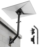 Starlink Gen 3 Mount 360° Adjustable Vlink Wall Mount Starlink Gen3 Pole Mounting Kit with Starlink Gen 3 Pipe Adapter for Genlink Internet Kit
