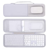 Hard Case Replacement For Apple Magic Keyboard With Touch Id And Numeric Keypad + Apple Magic Mouse (White Case)