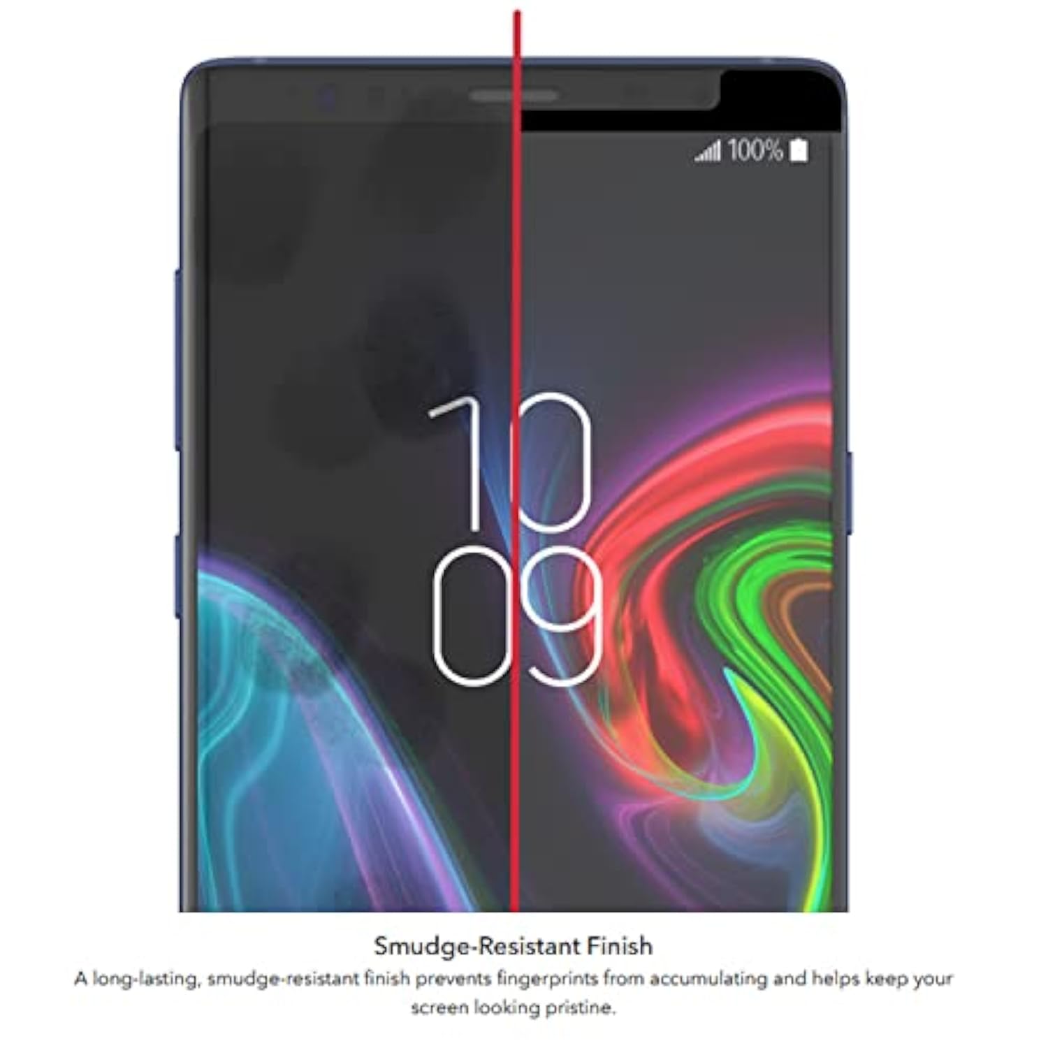 ZAGG InvisibleShield Glass Curve Elite Screen Protector for Samsung Galaxy Note 9 - Tempered Glass, Smudge Resistant, Impact and Scratch Protection - Case Friendly, Black Borders - 2 PACK